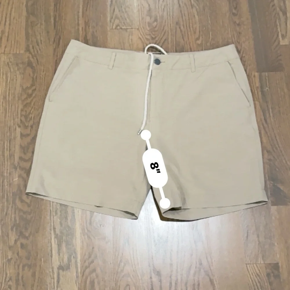 Faherty Mens All Day Belt Loop khaki Shorts size 40 E academia y2k preppy